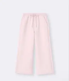 【新品未使用】GU◆パフスウェットバギーパンツ◆ピンク《M》丈短め◆限定サイズ