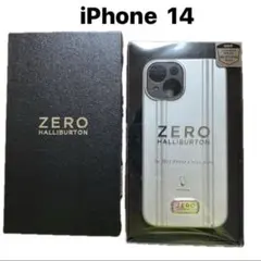 ゼロハリバートンiPhone 14 ケース シルバー 耐衝撃