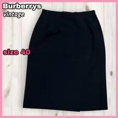 【ヴィンテージ】バーバリーズ Burberrys スリット入り タイトスカートのサムネイル