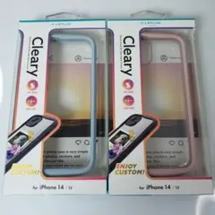 2色セット iPhone13 iPhone14 耐衝撃ハイブリッドケース