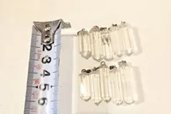 【10個セット】水晶　クリスタル　アクセサリー　　ハンドメイド　ペンダントヘッド