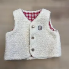 ファミリア　リバーシブルベスト80cm