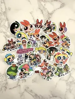 パワーパフガールズ ステッカーセット A 25枚 防水ステッカー