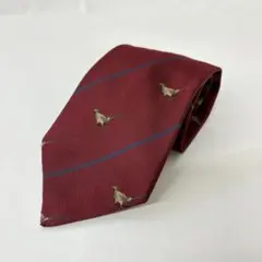 美品 BURBERRYS バーバリーズ シルク ネクタイ ボルドー