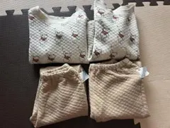 ユニクロキルトパジャマ　プーさん　2サイズまとめ売り