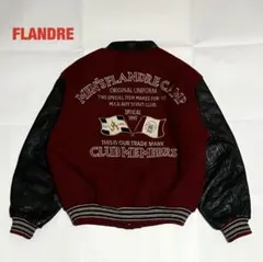 【人気】FLANDRE　フランドル　スタジャン　牛革レザー　ワッペン　刺繍ロゴ 2026年最新】FLANDRE メンズの人気アイテム - メルカリ