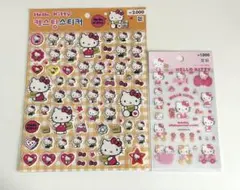 韓国ダイソー ハローキティ シール2枚セット