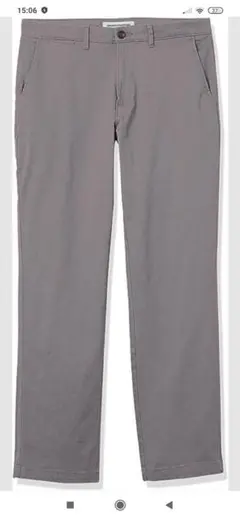 amazon essentials グレー チノパン