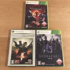 バイオハザード BIOHAZARD XBOX360ソフト 3点まとめ売り