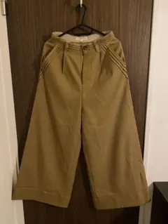 BEAMS HEART ベージュ ワイドパンツ 0サイズ