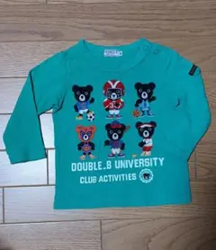 ミキハウス　ダブルビー　長袖　Tシャツ　８０