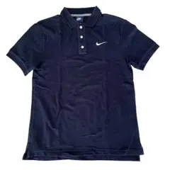 NIKE ナイキ ポロシャツ 刺繍ロゴ スウッシュ ワンポイントロゴ 古着