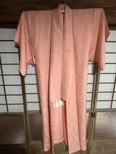 ピンク　着物 絹