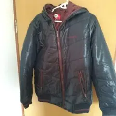 コンバース ダウンジャケット フード付き 黒