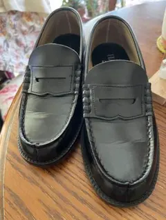 ハルタ　HARUTA 黒 ローファー スリッポン 24.5 3EE 高校生