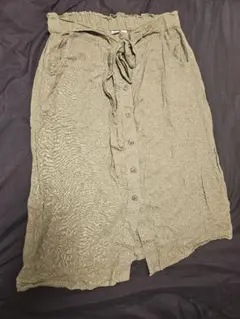 GAP オリーブグリーン ロングスカート L