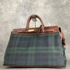 ポロラルフローレン ブラックウォッチ トートバッグ ドクターバッグ