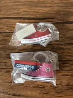 CONVERSE めじるしアクセサリー レッド・ピンク
