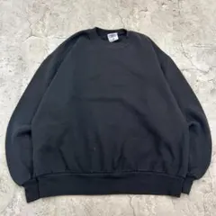 や*ん様 USA製　JERZEES　無地　ブランク　長袖　スウェット　古着　ブラ