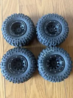 TAMIYA ラジコンcr01用 タイヤ ホイール 4本セットのサムネイル
