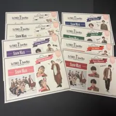 SnowMan ステッカー 渡辺翔太 深澤辰哉 阿部亮平 向井康二 など