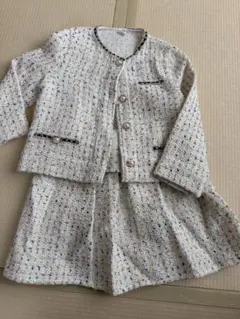 フォーマルスーツ ジャケットとスカートセット 120センチ