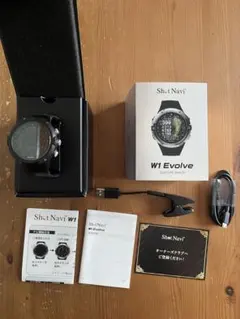 【極美品・動作良好】ゴルフ距離計ショットナビ ShotNavi w1Evolve ShotNavi ショットナビ Shot Navi W1 Evolve 腕時計型 GPSゴルフ