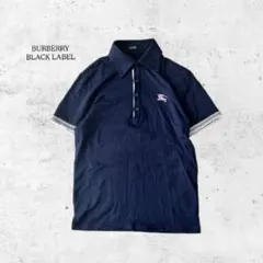 BURBERRY BLACK LABEL ホース刺繍　ピンクはポロ 紺 M
