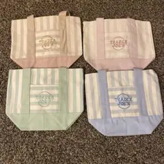 Trader Joe's ストライプミニトート 4色セット（新品タグ付き）のサムネイル