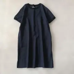 オールドマンズテーラー キャンバスリネンプルオーバーワンピース