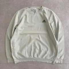 adidas アディダス スウェット トレーナー 刺繍ロゴ 古着