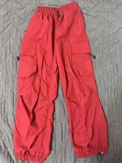 カーゴパンツ 赤 Sサイズ