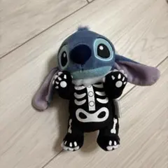ディズニー スティッチコウモリガイコツ ぬいぐるみ スクランプ