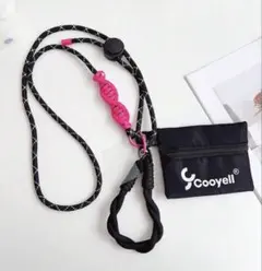 スマホショルダー＆ミニポーチ 調節可能コード／パラコードデザイン