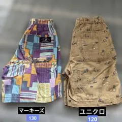 マーキーズ ユニクロ ハーフパンツ 130cm 2点セット