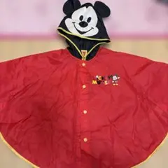 ディズニー ミッキー ポンチョ型 レインコート カッパ 100センチ