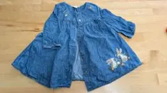 NEXT ウサギ刺繍デニムワンピース 12〜18months