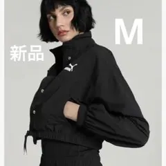 新品 PUMA DARE TO クロップド ウーブン ジャケット M 黒　y2k