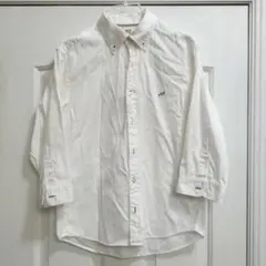 ユナイテッドアローズ　ホワイト ボタンダウンシャツ 眼鏡刺繍
