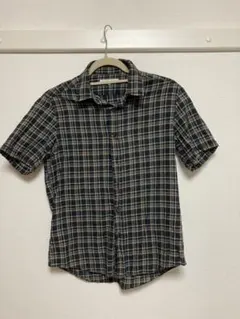 GREEN LABEL RELAXING チェック柄半袖シャツ S