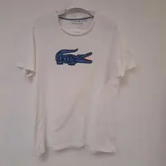 LACOSTE ラコステ Tシャツ ホワイト ロゴプリント
