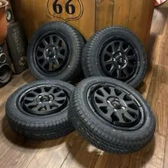155/65R14⭐️AT4⭐️マットブラック⭐️YOKOHAMA⭐️A/T4⭐️4本のサムネイル