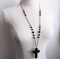 Y2K フェアリーグランジ ネックレス ゴスロリ 十字架 ロザリオ クロス
