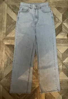 Kastane ライトブルー ハイウエストデニム