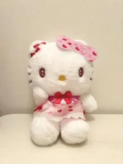 ハローキティ ぬいぐるみ ハート柄ドレス