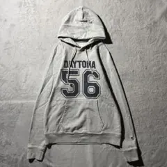 【Y8050】.champion パーカー　フーディー　サイズL グレー