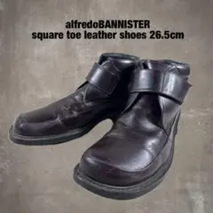 alfredoBANNISTER スクエアトゥレザーシューズ 26.5cmのサムネイル