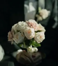 アーティフィシャルフラワー ブーケ ブートニア バラ