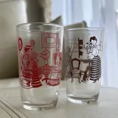 スワンキーグラス セット HazelAtlas/ヘーゼルアトラス Swanky Swig Glass多種入荷