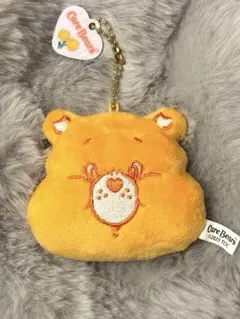 ケアベア ぬいぐるみ マスコット フェイス型 オレンジ
